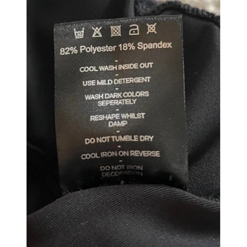 Idtswch Mens Black Active Joggers Tapered Training Pants Size M 36